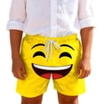 thumbnail image 1 of Kids Boys Yellow Print Swim Trunks Stretch Quick Dry Elastic Drawstring Beach Pool Summer Wear for 5-14 Years Old,Size 9 T, 1 of 6