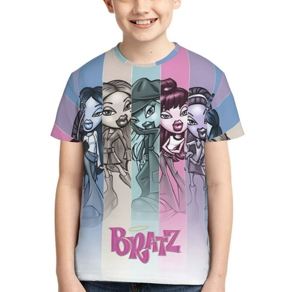 Kids Brat-z TShirt Graphic Cartoon Tee Shirts Short Sleeve Summer Tops For Boys Girls Youth