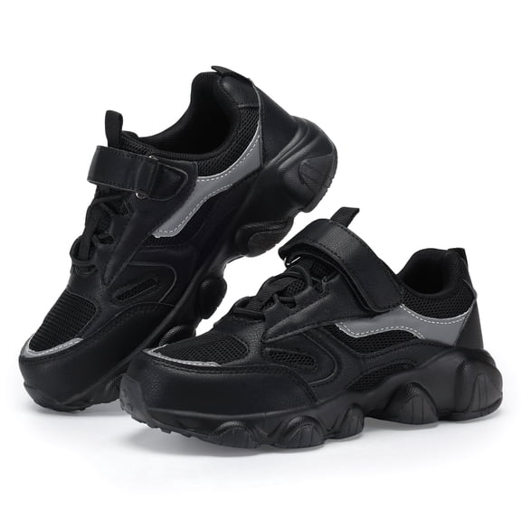 Kids Breathable Chunky Sneakers, Velcro, Non-Slip, Lightweight (Multi-Color)