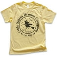 thumbnail image 1 of Kids Broom Company Witch Shirt, Youth Kids Boy Girl T-Shirt, Funny Halloween T-shirt, Salem Shirt, Witch T-shirt, Yellow, Medium, 1 of 4