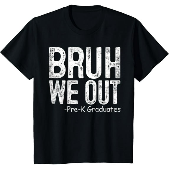 Kids Bruh We Out Pre-K Preschool Graduation 2024 Grad Gifts T-Shirt
