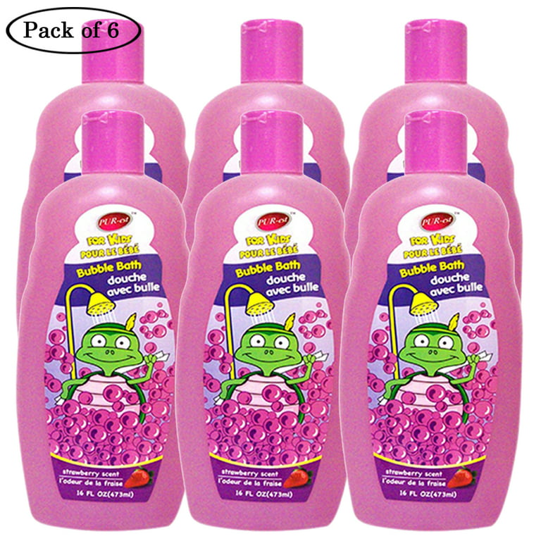 Kids Bubble Bath With Strawberry Scent(473ml) (Pack of 6) By Purest