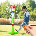 thumbnail image 1 of Kids Bubble Machine, Stand Up Bubble Machine for Student, Bubble Machine with Lights, Rechargeable Bubble Machine, Red Diy Assembly Street Lamp Style Automatic Bubble Blower Set, 1 of 6