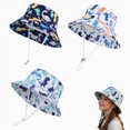 thumbnail image 1 of Kids Bucket Hat UPF50+ Summer Sun Protection Beach Cap Cotton Kids Sun Hat for Boys Girls Outdoor(Navy,7-15 Years), 1 of 9