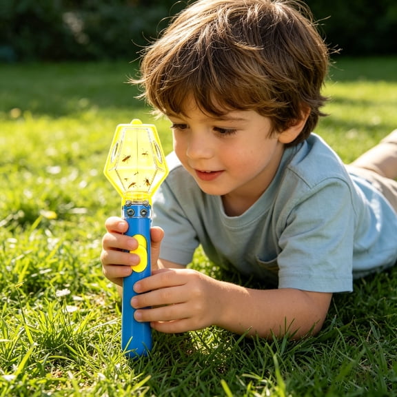 Kids Bug Catcher Kit, Insect Trap With Magnifier, Educational Exploration Toy, Outdoor Indoor Activity Tool for Children Holiday Gift Use