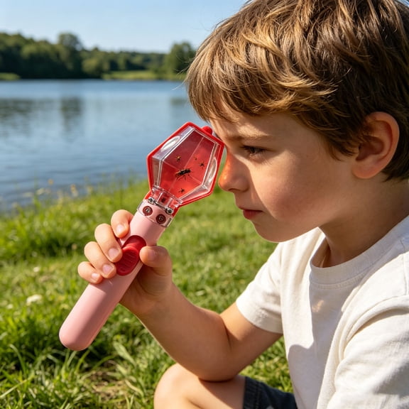 Kids Bug Catcher Kit, Insect Trap With Magnifier, Educational Exploration Toy, Outdoor Indoor Activity Tool for Children Holiday Gift Use