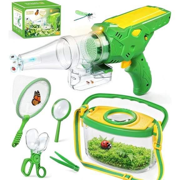 Kids Bug Catcher Kit with Vacuum and Viewer Box for Outdoor Nature Exploration