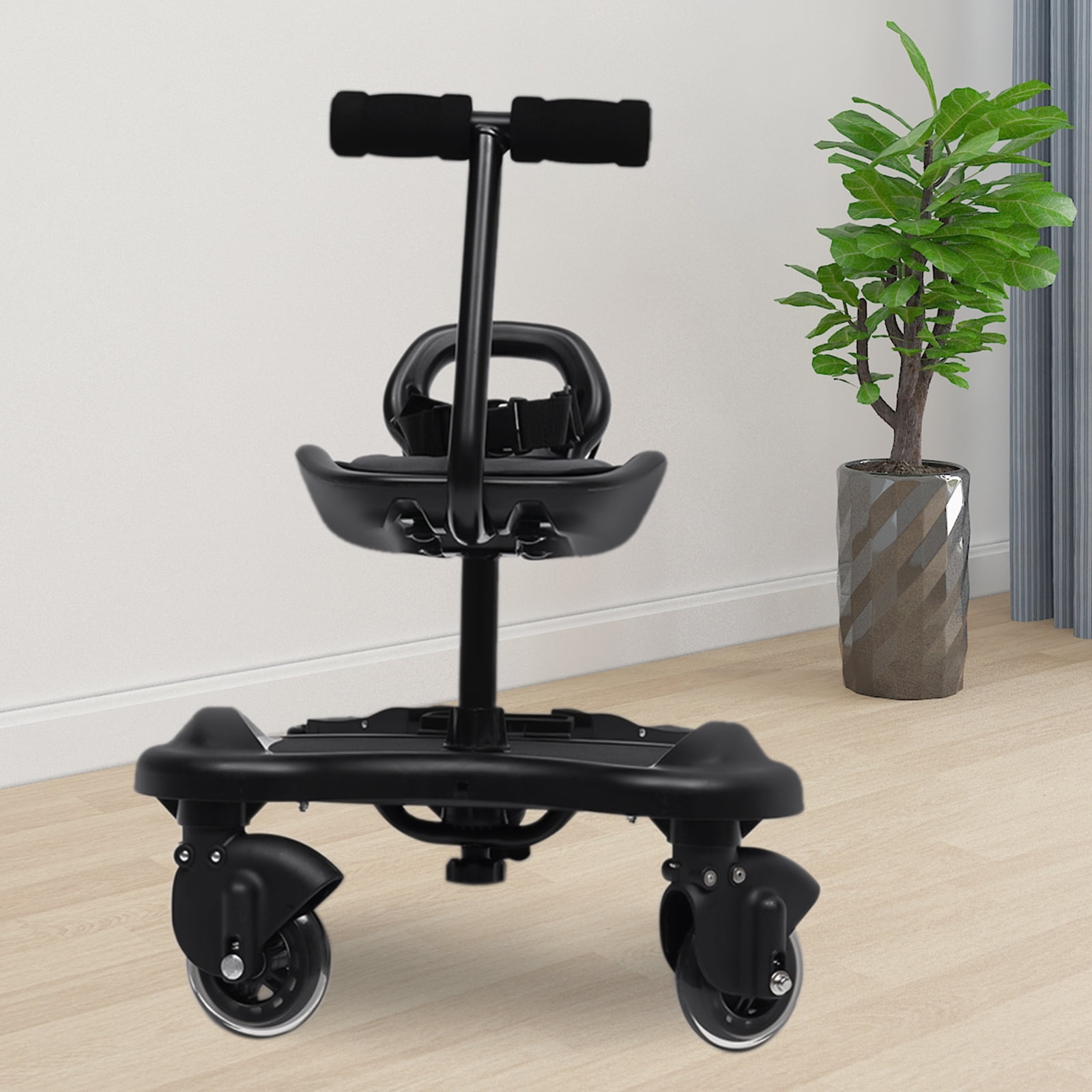 Kids Buggy Board Stroller Step Stand Ride-On Pedal Detachable Seat Non-Slip