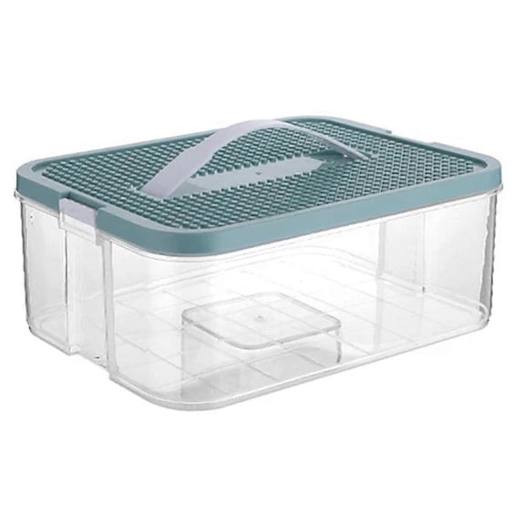 Kids Building Blocks Storage Box Stackable Toys Organizer Storage Case Adjustable Sundries Container