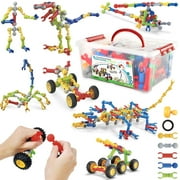 Kids Building STEM Toys, 125 Pcs Building Blocks Kit Educational Construction Engineering Learning Set for Ages 3 4 5 6 7 8 9 10 Year Old Boys Girls, Gift for Kid Creative Games Fun Stem Activity
