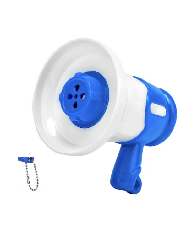 Kids Bullhorn Megaphone Toy with Recording Microphone Small Megaphone Toy Novelty Megaphone Keychain for Women