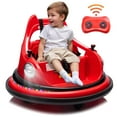 thumbnail image 1 of Kids Bumper Car Ride on, 12V Ride on Toy with Remote Control, Bumper Car for Kids Toddlers 1-5 Years Old, Bluetooth, Colorful Light, Red, 1 of 10