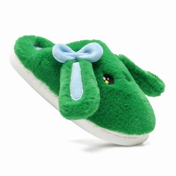 Kids Bunny Animal Slippers for Girls Boys, Cute Plush Funny Cartoon Rabbit Indoor Outdoor Slippers, Comfy Fuzzy Cloud House Slipper