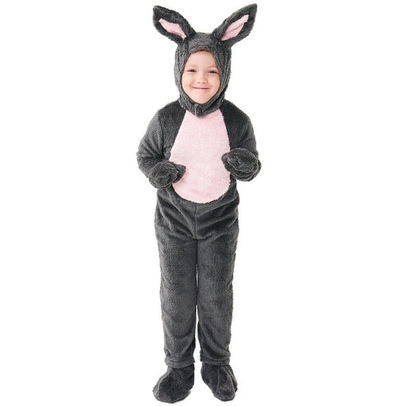 Kids Bunny Jumpsuit Christmas Halloween Easter Rabbit Costume Set, Size 2-4T