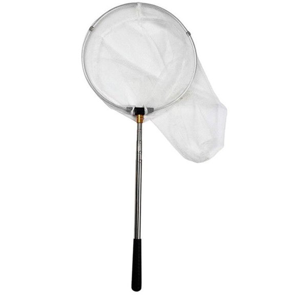 Kids Butterfly Net, Stainless Steel Telescopic Insect Catching Net With Locking Handle, Extendable Bug Catcher For Outdoor Nature Exploration, STEM Learning Toy (Ages 3+),M,Whtie Pole