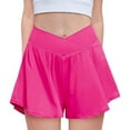 thumbnail image 1 of Kids Butterfly Shorts with Pockets V Crossover Liner 2-in-1 Girls Flowy Shorts Tween Shorts for Girls 9-10 Years, 1 of 3