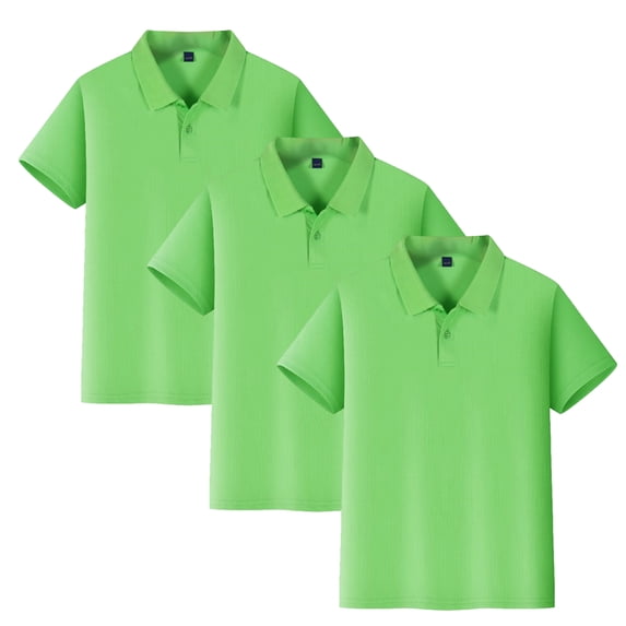 Kids' Button Placket Polo Quick Dry PE Class Clothing Base Layer Polo Collared