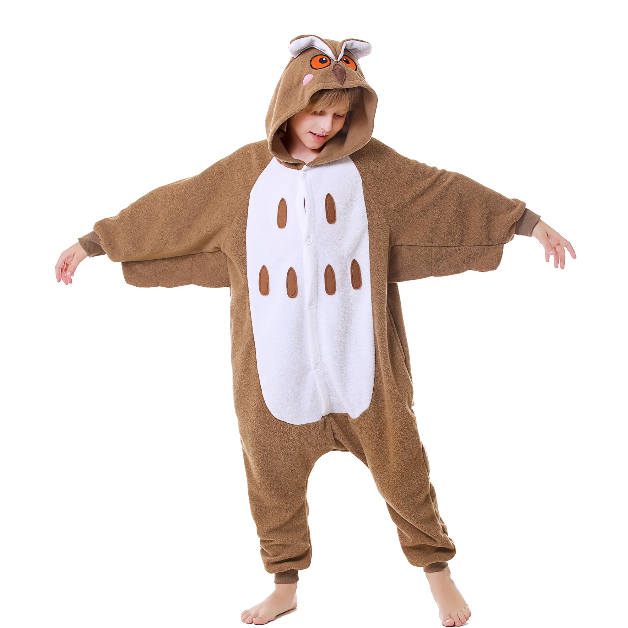 Kids CANASOUR Owl Onesie Polyester Anime Christmas Pajamas Cute Bird Suit for Girl and Boys