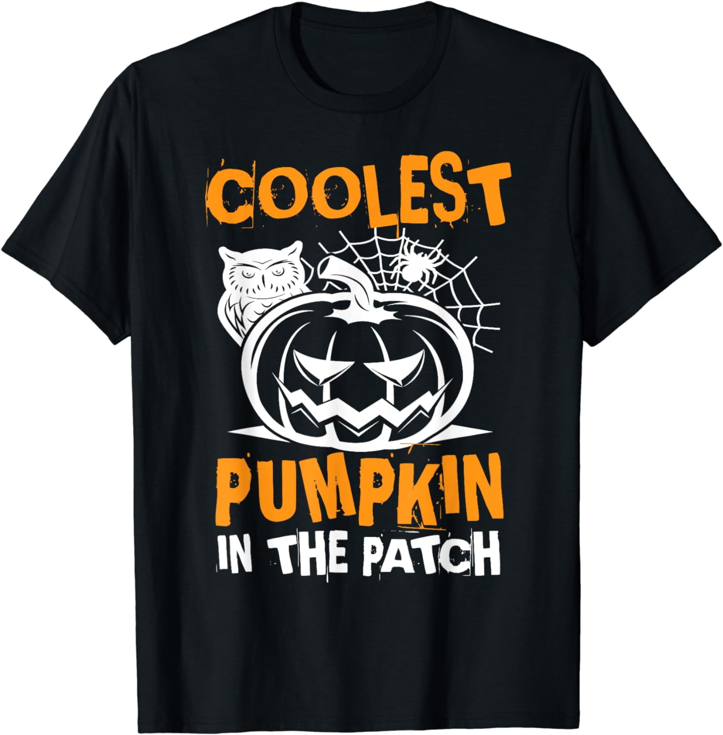 Kids COOLEST PUMPKIN IN THE PATCH Toddler Boys Halloween TShirt