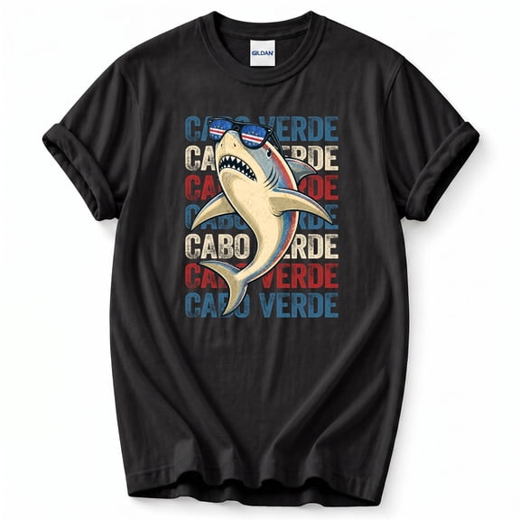 Kids Cabo Verde Shark Mindelo T-Shirt – Cultural Heritage & Marine Life – Family Apparel