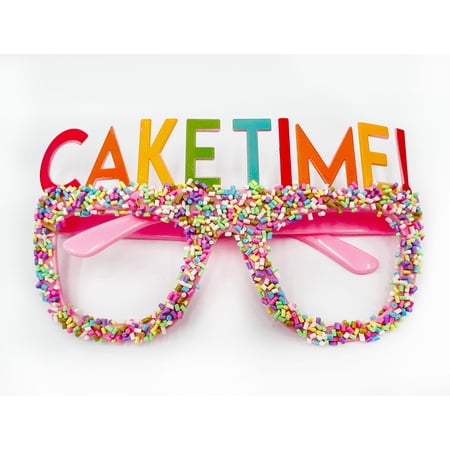 Multicolor Cake Time Birthday Party Glasses, by Way To Celebrate price history and forecast - Way To Celebrate