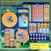 Kids Calendar for Learning - Classroom, Preschool Calendar for Kids - Days of the Week Chart for Toddlers - Today, Monthly and Weather Christmas Gift