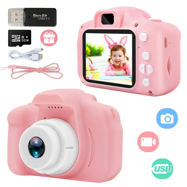 Kids Video Camera Girls Toys - Kids Camera Toddler Camcorder Christmas  Birthday Gifts for Children 3-10 Years Old, Kids Digital Camera for Girls  and