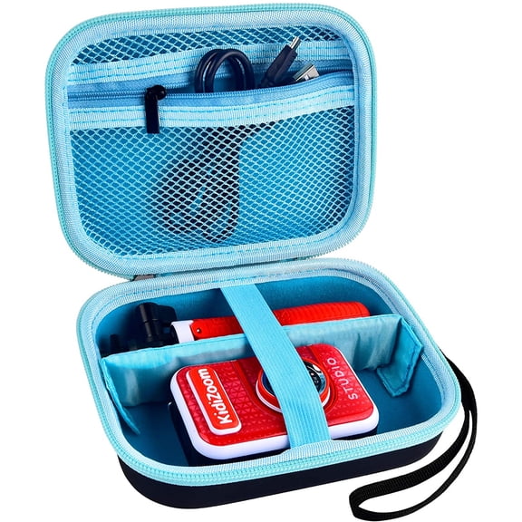 Kids Camera Case Compatible with Kidizoom Creator Cam HD Video Camera, Carrying Storage Organizer Box(Box Only)-Black