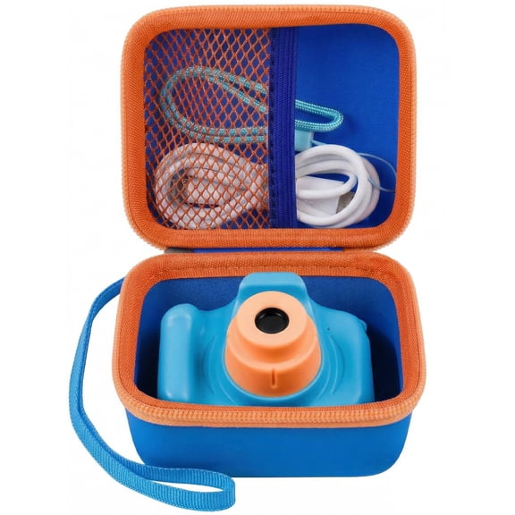 Kids Camera Case for Seckton for Desuccus for PROGRACE for GKTZ for Dylanto for Rindol for One'sMore for HANGRUI Digital Camera Storage Box Holder for Cable Accessory-Bag Only(Deep Blue)