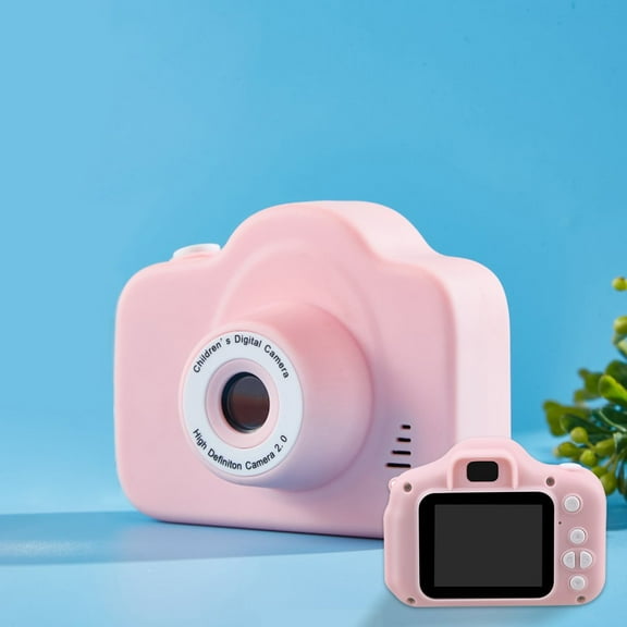 Kids Camera, Girls Digital Camera for Birthday & Xmas Gifts fit Girls Ages 3-8, Portable camera Toy for 3 4 5 6 7 8 Year Old Girl with 32GB SD Card & Card reader Pink