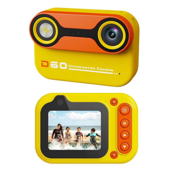 Kids Camera, IP68 Underwater Camera, Suitable for Children Aged 3-12 Years Old, High-Definition Children'S Digital Camera, with 1080P Video Recording.