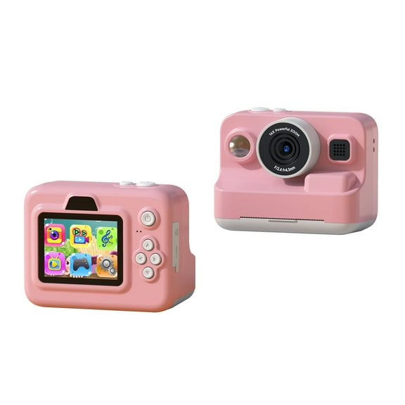 Kids Camera Instant Print 1080P Kids Instant Cameras That Print Photos Christmas Birthday Gifts for Girls Boys Age 3-12 Portable Camera Pink