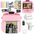thumbnail image 1 of Kids Instant Print Camera, Front Rear Dual Selfie HD 1080P Video Digital Camera Toy for Boys Girls 4-10 Years Old, Pink, 1 of 9