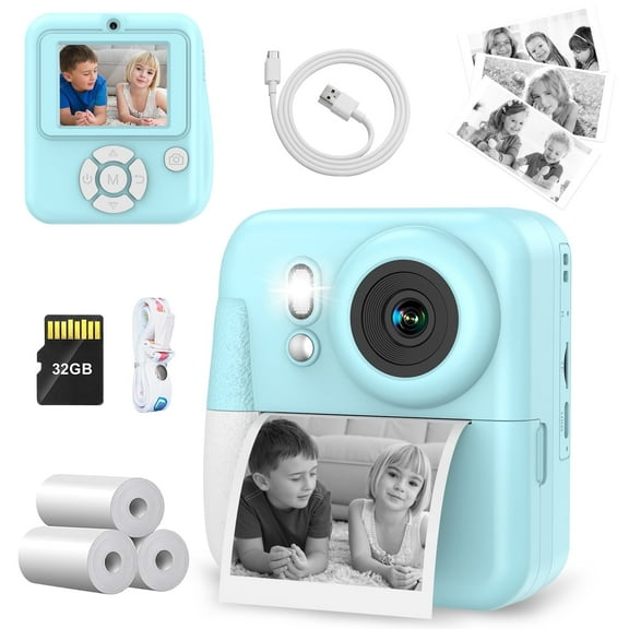 VTech KidiZoom PrintCam: Kiddie Selfie Digital Camera with Paper Refill ...