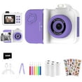 thumbnail image 1 of Hnjugfe Kids Camera Instant Print, Christmas Birthday Gifts Toys for Girls Boys Age 4 5 6 7 8 9 10 11 12 Years Old,1080P HD Dual-Lens Selfie Digital Camera with 5 Rolls Print Paper Stickers Pens & 32, 1 of 5