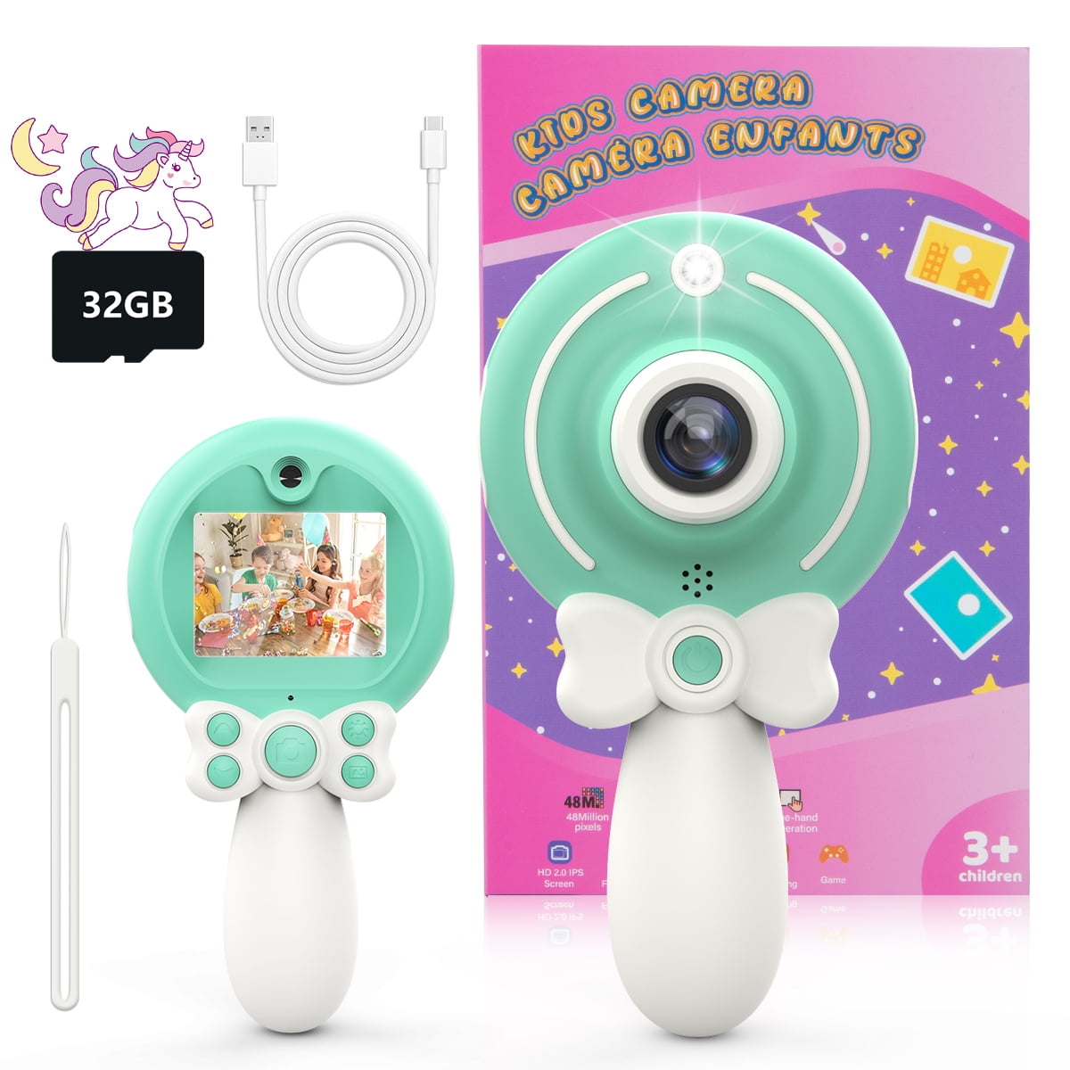 ZONEY Kids Camera Toys For 3-8 Year Old Girls Boys,Children Digital Video Camcorder Camera With