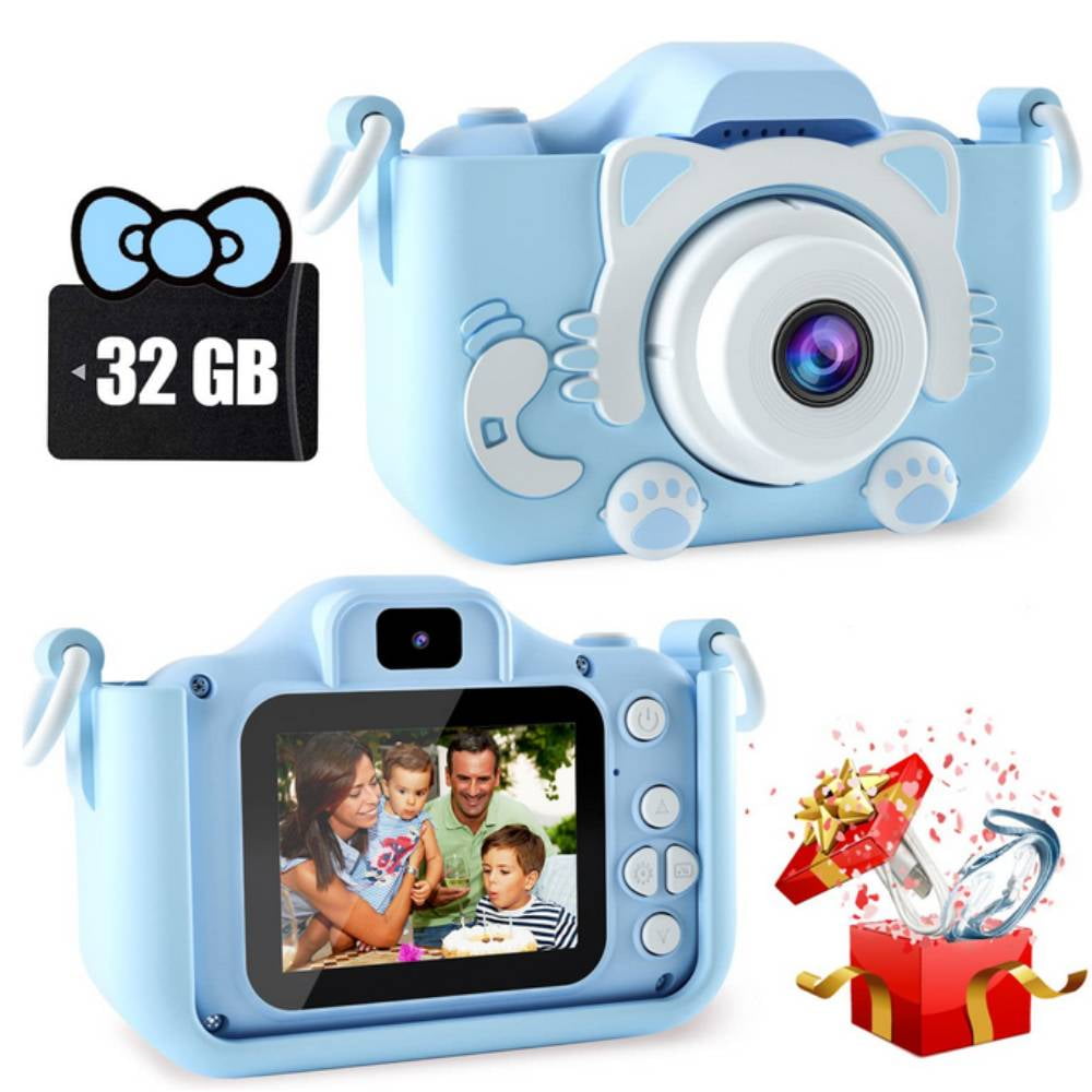Cadeau pour Enfants Mini DV, caméscope de caméra vidéo numérique 16X HD, 2  Pouces TFT LCD Sceen USB 2.0 Video-AVI/Photo-JPEG Vlogging Camera pour  Anniversaire, Noël, Vacances Cadeau(Noir) : : High-Tech
