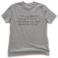 thumbnail image 1 of Kids Can You Repeat The Part Of The Stuff Shirt, Youth Kids Boy Girl T-Shirt, Funny Shirt, Silly Goofy Tee, Dark Heather Gray, X-Small, 1 of 4