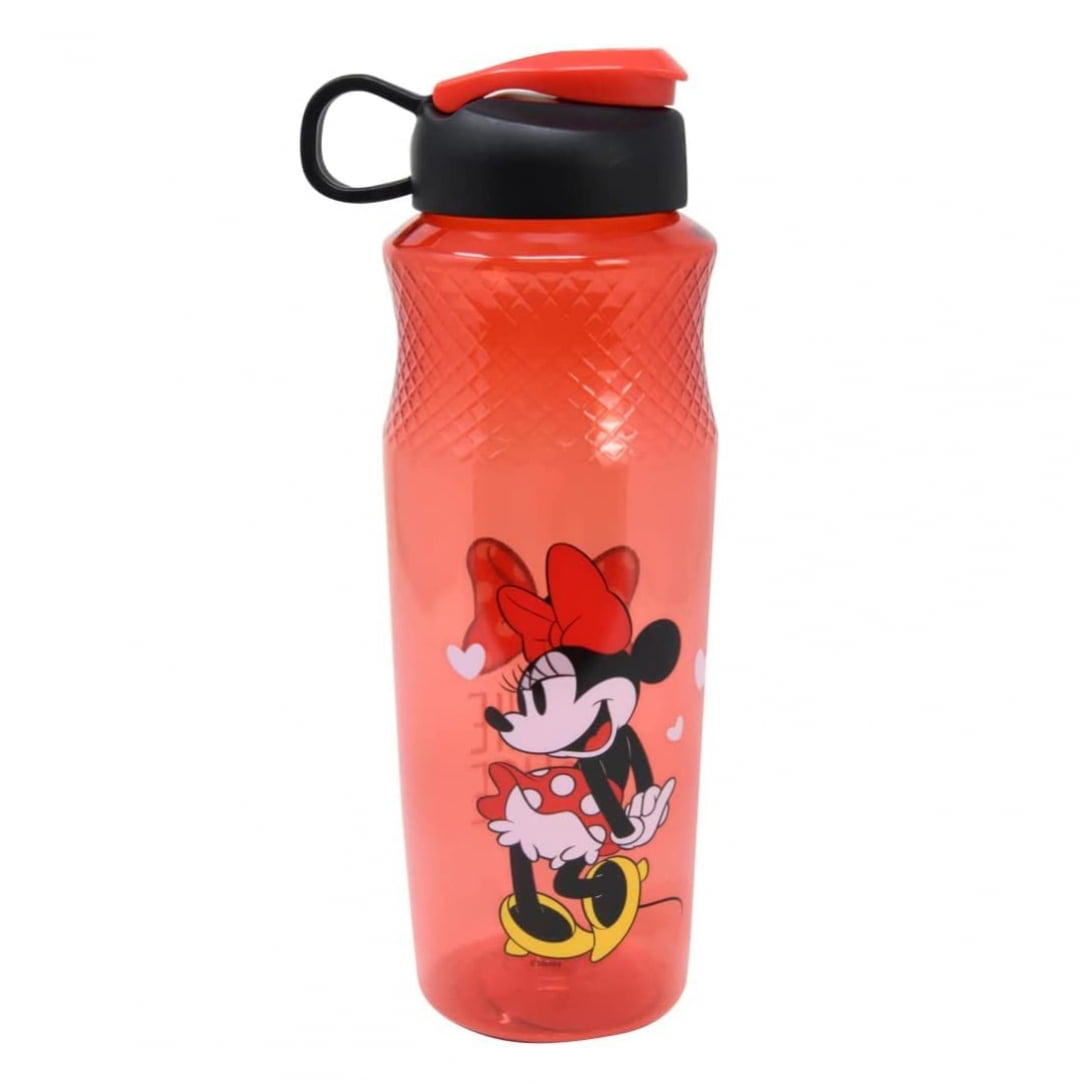 Disney Mickey Mouse Kids Water Bottle Canteen Pop Up Lid and Carrying Strap  12oz 