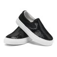 thumbnail image 1 of Kids Canvas Slip On Shoes Sparkle Sequins Canvas Sneakers Sparkly Flat Loafers Casual Walking Shoes Glitter Comfortable Tennis Shoes for Boys Girls, 1 of 6