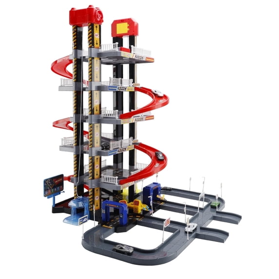 Kids Car Wheel Track Toy Parking Garage, Parking Adventure Toy Gifts For 3 4 5 6 7 8 9 Years Old Boys Girls Toddler Kids Vehicle Playsets