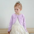 thumbnail image 1 of Kids Cardigan Sweaters Long Sleeve Sparkle Bolero Cardigan Kids Button Closure Shrug Sweaters with Button Closure for Toddlers & Kids, 1 of 3
