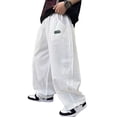 thumbnail image 1 of Kids Cargo Pants Boys Straight Leg Pants Wide Leg Baggy Pants Boys Casual Pants School Pants Size 5-6 Years Boys Pants, 1 of 5