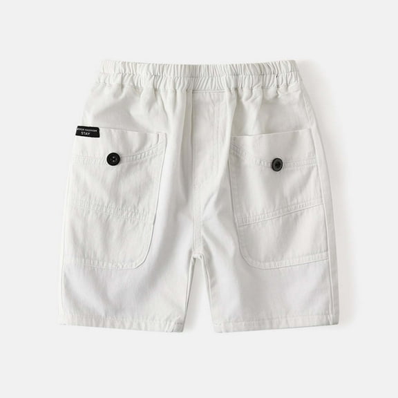 Kids Cargo Shorts Boys Lightweight Casual Drawstring Elastic Waist Outdoor Shorts with Pocket 3-4 YearsBoy Clothes Boys Clothes