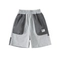 thumbnail image 1 of Kids Cargo Shorts Drawstring Elastic Waist Pull On Boy Summer Kids Boy Outfits 5T Years, 1 of 9