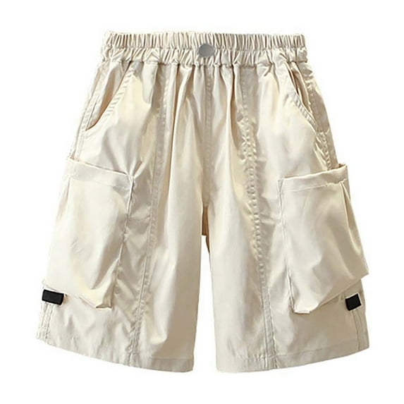 Kids Cargo Shorts for Kids Elastic Waist Casual Toddler Summer Clothes Boy Boy's Clothing 4-5 Years