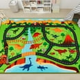 thumbnail image 1 of Kids Carpet Playmat Rug,59"X39.4" Dinosaur Car Rugs for Kids Toy Cars,Non Slip Dino Safari Road Map Kids Rug for Playroom Bedroom Boys,Kids Play Mat Road Rug,Track Rug Car Play Carpet for Kids, 1 of 8