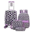 thumbnail image 1 of Kids Carry on Luggage Sets 5 Piece Rolling Suitcases for Girls Women with Wheels Suitcase with Travel Pillow for Airplane, 1 of 7