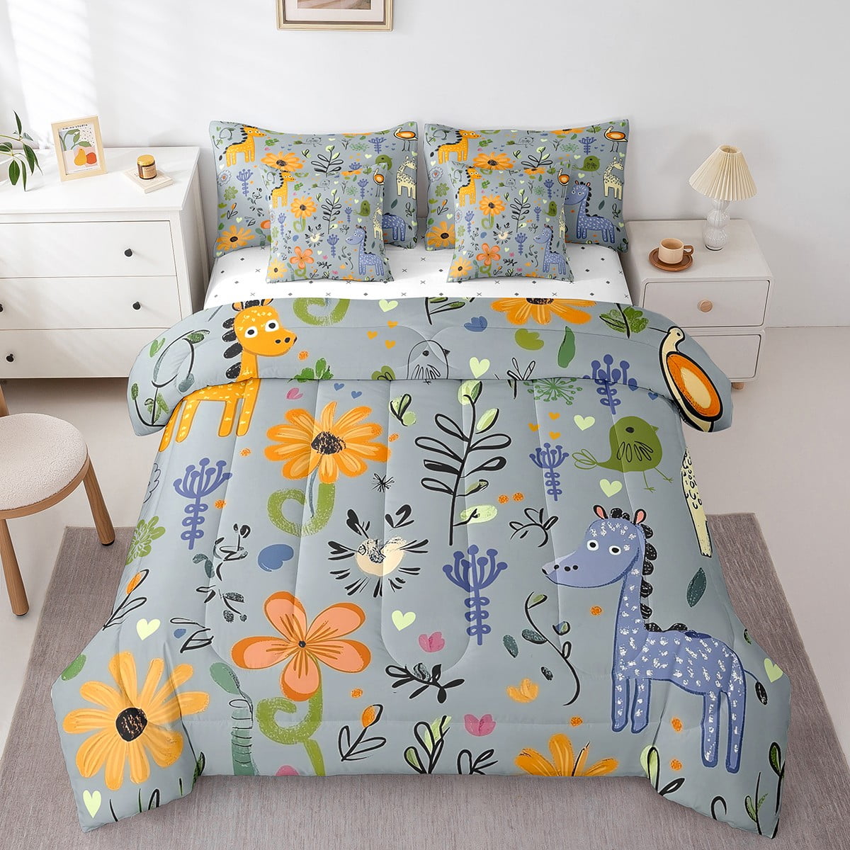 Cartoon Animal Zoo Bedding Sets main image 0