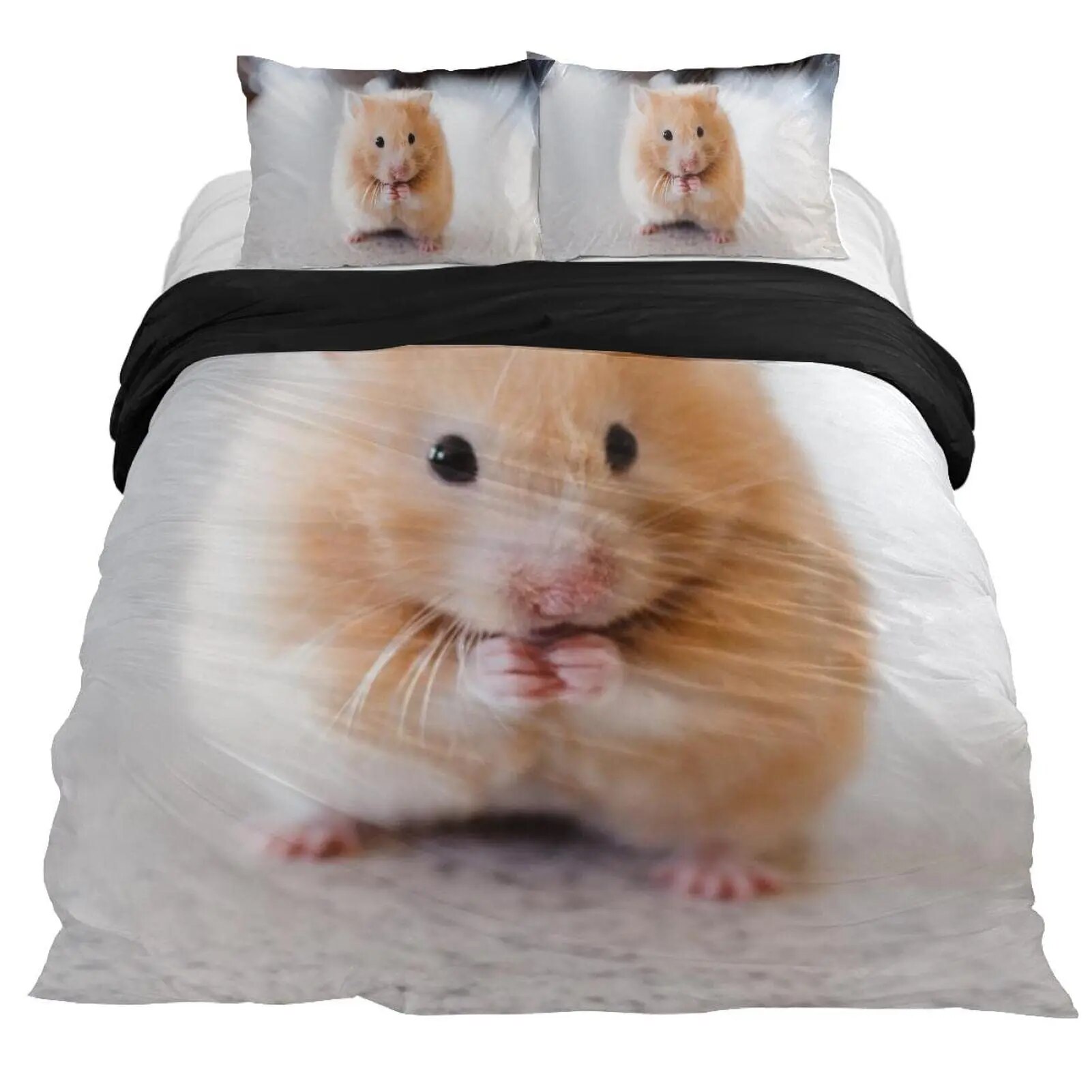 Kids Cartoon Dreamy Sparkle Mouse King Duvet Cover Rat Bedding Set Girly Cute Animal Comforter